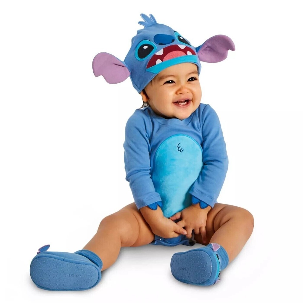 Disney Store Lilo and Stitch - Stitch Baby Costume w/ Hat 9-12 Months